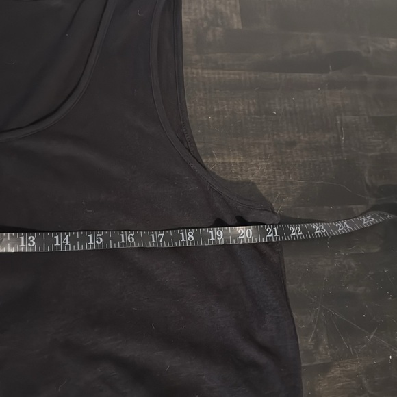 XCVI Black Sheer Back Long Line Flowy Tank Size 1X NWT Lagenlook - Picture 6 of 7